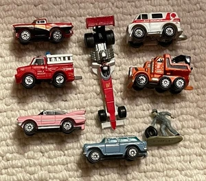 Micro Machines Lot of 8 Tow Truck Ford Ranchero Chevy Ambulance Dragster Pink Ca - Picture 1 of 5