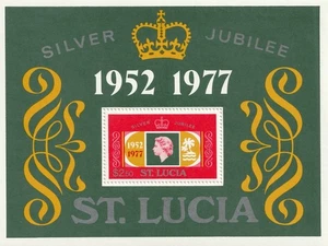 St. Lucia      418       MNH OG    Souvenir Sheet         - Picture 1 of 1