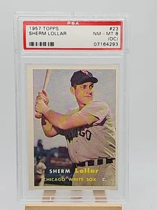 1957 Topps #23 Sherm Lollar White Sox PSA 8 (OC)  - Picture 1 of 4