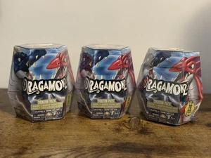 Rare Dragamonz Dragon Figure & Trading Card Game Set Of 3 NFR Spinmaster NIB - Picture 1 of 4