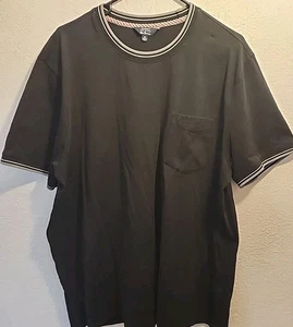 T-shirt Ben Sherman uomo taglia X grande nera con taschino - Foto 1 di 8