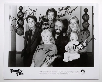 Family Ties TV show 8x10 RP photo signed / autographed by cast - Michael J. Fox - Image 1 of 2