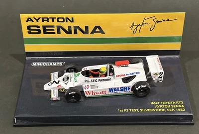 Ayrton Senna Minichamps 1:43 Scale Ralt RT3 Silverstone Test F3 Sep 1982 Rare Lm - Image 1 of 4