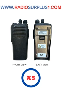 5 x Motorola CP200 UHF Radio AAH50RDC9AA2AN & Antenna PMAE4016 only - Picture 1 of 2