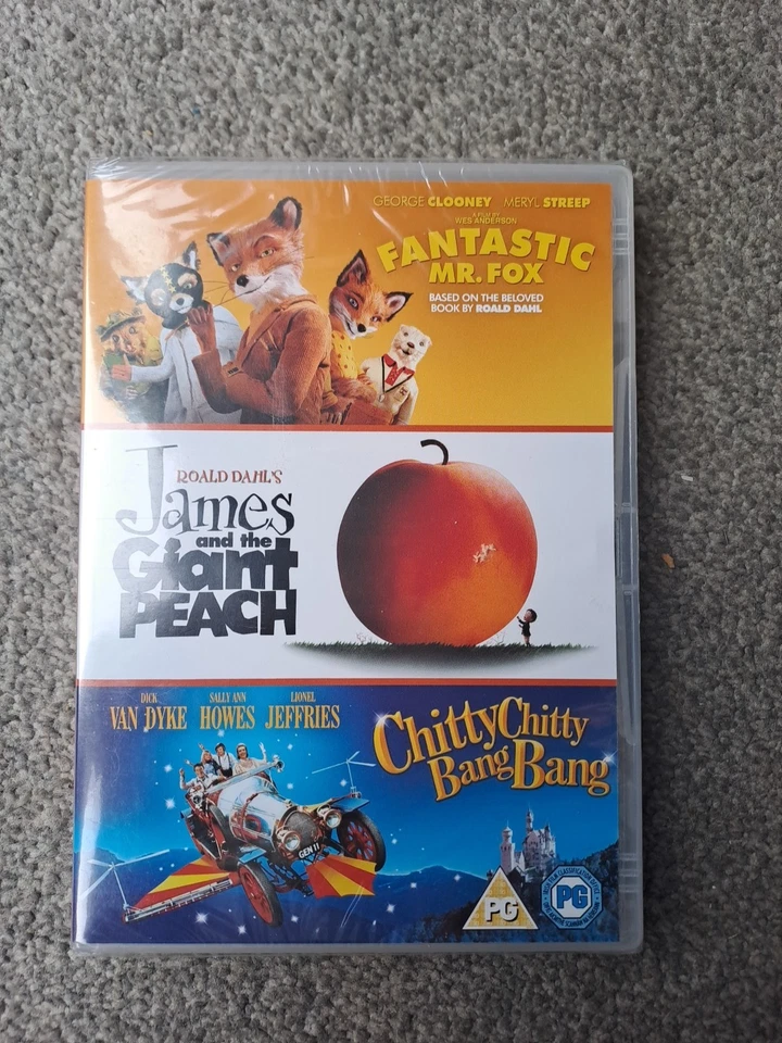 Fantastic Mr Fox / James and the Giant Peach / Chitty Chitty Bang Bang DVD - Image 1 of 1