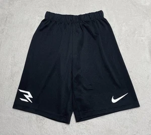 Nike 3 Brand Shorts Youth Boys Size Large 12/13 Years Black Gym Athletic - Picture 1 of 10