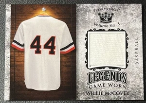 2022 SportKings Volume #3 Willie McCovey Legends Game Worn #LSM-38 Giants Patch - Picture 1 of 2