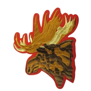 Maine National High Adventure Moose Jacket Patch RED Bdr (NK582) - Picture 1 of 2