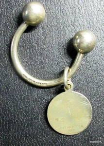 Vintage Signed Tiffany & Co. 925. Sterling Silver Keyring - Picture 1 of 6