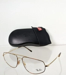 Brand New Authentic Ray Ban Eyeglasses RB 6455 2945 57mm RB 6455 Gold Brown - Picture 1 of 3