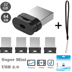 32GB 64GB Mini Flash Drives Thumb U Disk Memory Stick Pen For PC Laptop - Picture 1 of 8