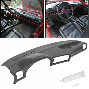 New Molded Dash Cap Cover  FOR 1984-1990 BMW 3-SERIES E30 325i Dashboard Black - Picture 1 of 12