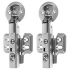  2 Pcs Glass Door Hinge Cabinet Hinges for Cabinets Household