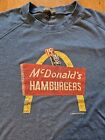 McDonald's Hamburgers 15 Cent Erstausgabe blau Mitarbeiter T-Shirt Damen klein R