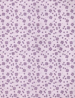 Papel de envolver de regalo vintage púrpura trébol corazón lavanda amor todas las ocasiones Foto 1 de 2