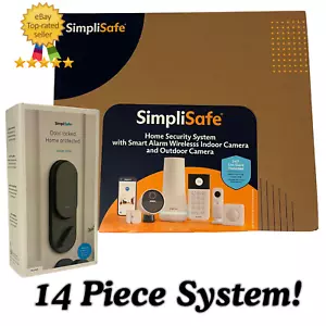 SimpliSafe Wireless Home Security System Outdoor Camera & SMART LOCK $600 VALUE! - Picture 1 of 9