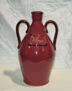 Pre-owned Neiman Marcus Dual Handle Ceramic Wine Jug Pottery--Made in Italy - Picture 1 of 8