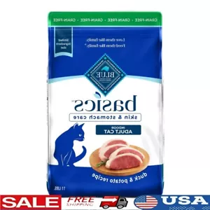 Grain Free Dry Cat Food Duck Potato Skin Stomach Care 11lb Bag Natural Kibble US - Picture 1 of 12