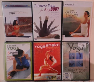 6 yoga workout DVD lot Shiva Rea Shakti urban living 5 day fit Pilates anybody - Picture 1 of 8