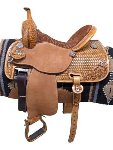 14.5" New Martin Saddlery Western Crown C Barrel Saddle 08048