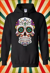 Floral Death Mexican Skull Novelty Men Women Unisex Top Hoodie Sweatshirt 1081 - Picture 1 of 9