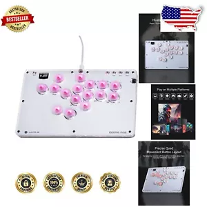 Multi-Compatible Arcade Stick T16 - Ultra-Low Latency Controller with RGB Lights - Picture 1 of 10