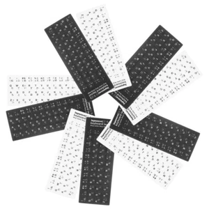 10 Pcs Japanische Tastaturaufkleber Schriftzaufkleber Tastatursprachaufkleber - Bild 1 von 12