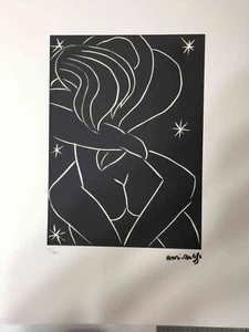 Henri Matisse Litografia off set cm 50x70 firma su lastra con certificato - Foto 1 di 7