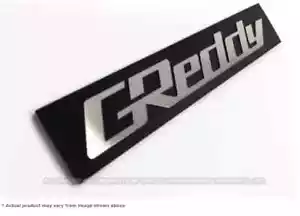 Insignia emblema rectangular GReddy 105 mm X 20 mm logotipo en relieve 18000202 - Imagen 1 de 2