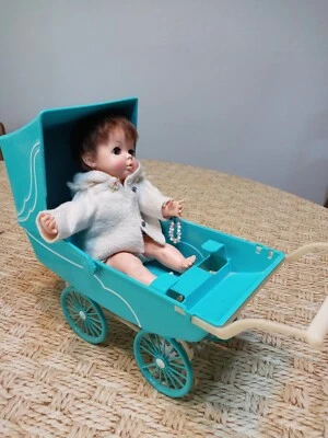 Kissin Thumbalina Doll with Ideal Doll Carriage - Image 1 of 4