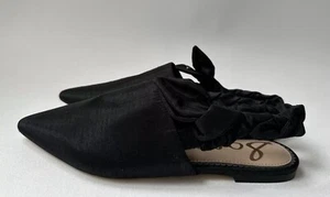 Sam Edelman Women's Black Slingback Cap Toe Flats Size 8.5 -B14 - Picture 1 of 10