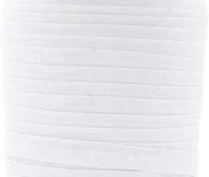 WHITE Double Fold Bias Tape 15 Yds 1/2 Inch Sewing Quilt Edge Seam Binding Poly - Picture 1 of 6