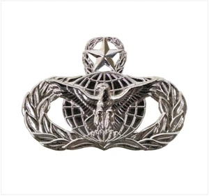 GENUINE U.S. AIR FORCE BADGE: FORCE PROTECTION: MASTER - REGULATION SIZE - Picture 1 of 1