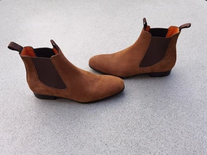 SANTONI CHELSEA BOOTS STIEFEL/STIEFELETTE HERREN LEDER SCHUHE Gr.10/44.5 NEU - Bild 1 von 12