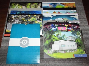 Pokemon Alola Región Concepto Obra de Arte Promo Impresiones a Doble Cara Envío Rápido - Imagen 1 de 5