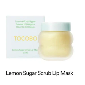 Tocobo Vegan Lemon Sugar Scrub Lip Mask 20ml Nourishes Moisturizes No Wash - Picture 1 of 8