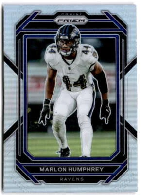 2022 Panini Prizm Silver Prizm #24 MARLON HUMPHREY  Baltimore Ravens  - Image 1 of 2