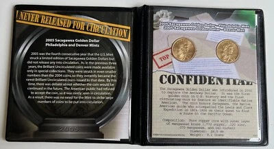 2005 SACAWEA GOLDEN DOLLAR - PHILADELPHIA AND DENVER MINT - Image 1 of 2