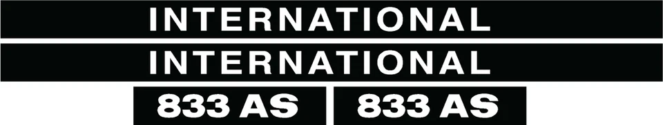 IHC Aufkleber international 833AS Logo Emblem Sticker Label lang - Bild 1 von 1