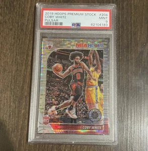 Coby White 2019 Aros Premium Stock PULSAR 204 PSA 9 RC Novato Chicago Bulls NBA - Imagen 1 de 2