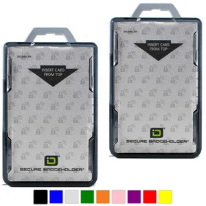 2 pc- Identity Stronghold Duolite - RFID Blocking Secure ID Badge Holder 2 Sided