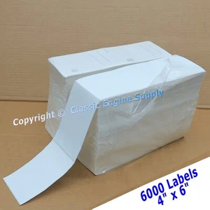 6000 4"x6" Fanfold Style UPS Thermal Shipping Labels - Picture 1 of 5