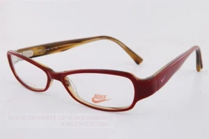Closeout nuove montature per occhiali da vista Nike 7007 649 rosse da donna 50 mm senza custodia - Foto 1 di 6