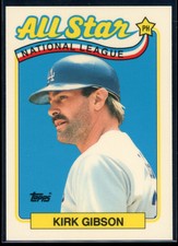 1989 Topps Tiffany Kirk Gibson All-Star #396 