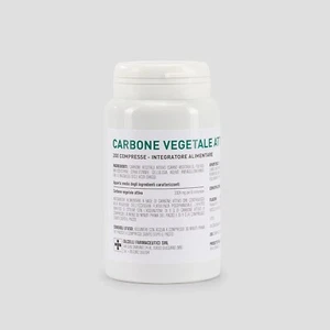 Activated Vegetable Carbon 500mg jar 200 tablets - Foto 1 di 1