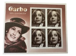 2005 Sweden Greta Garbo Souvenir  10 x Mini Sheet Stamps #2517d Condition MNH - Picture 1 of 3