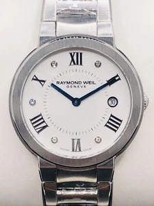 RAYMOND WEIL Jasmine Quartz Diamond Accent White Dial Ladies 35MM Watch - Picture 1 of 7
