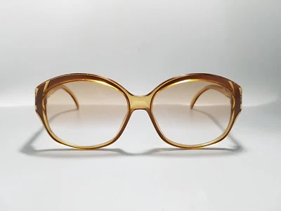 Óculos de sol Christian Dior Optyl redondo mel 2109 armação vintage anos 70 - Imagem 1 de 4