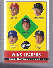 2001 Upper Deck Vintage Arizona Braves Baseball Card #400 Glavin/Randy/Maddux