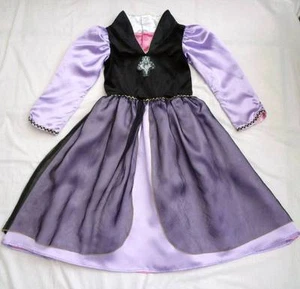 SLEEPING BEAUTY MALEFICENT Reversible GIRLS DRESS 6/8 Halloween Costume DISNEY - Picture 1 of 4
